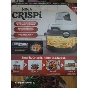 Ninja Crispi 3-in-1 Portable Cooking System with 4 QT TempWare Container